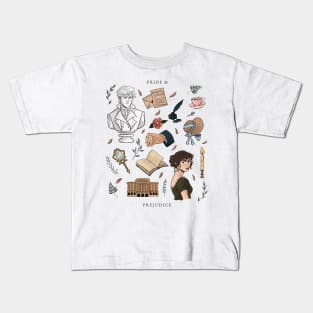 Pride and Prejudice Aesthetic Kids T-Shirt